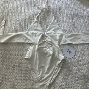 Princess polly white halter bodysuit
